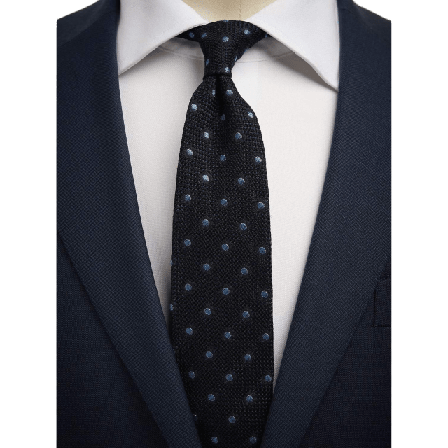 John Henric Grenadine Tie Dot Accessoarer Herr Blå 7,5