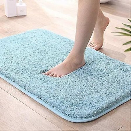 Alt-i-ett badematte, sklisikker vaskbar badematte, myk badematte, baderomsmatte for bad, dusj og rom., 50x80cm