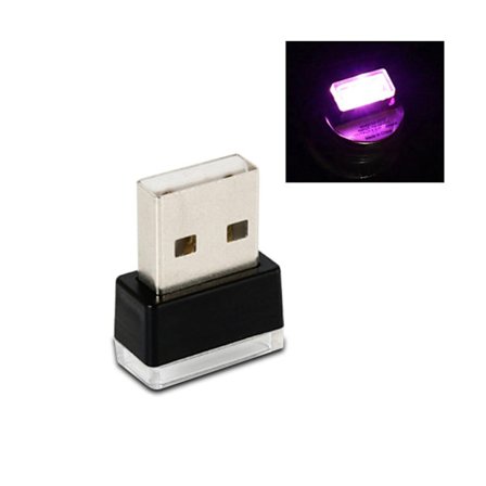 Mini USB LED-billjus Auto Interiör Atmosfärljus Nödljusljus