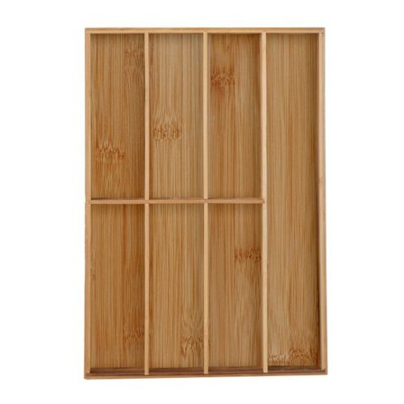 Bestikbakke i bambus 7 rum