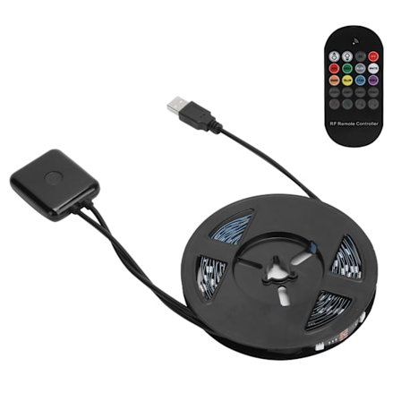 4M USB RGB LED Strip Lys Farveskiftende til TV Soveværelse Vinbar Fest 5V