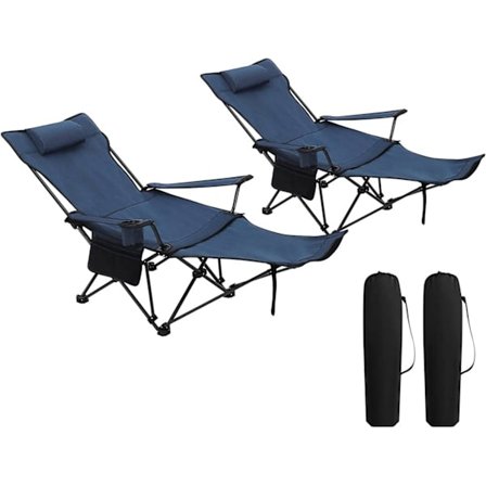 Rootz Ultimate Outdoor Foldestol - Justerbar Fiskestol - Bærbart campingsæde - Let, holdbart, behageligt - 600D Oxford stof - 115 cm x 88,5 cm x 84 cm