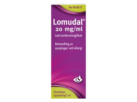 Lomudal 20 mg/ml øyedråper, 5 ml