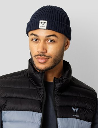 Fat Moose Fat Beanie - Navy - ONE SIZE