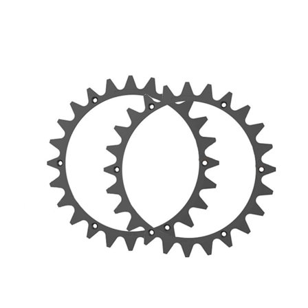 Förbättrade dragspikar för Worx Landroid - Svart