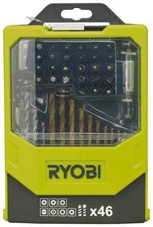 Ryobi RAK46MIX Borr- och bitssats 46 delar, Maskintillbehör & förbrukning
