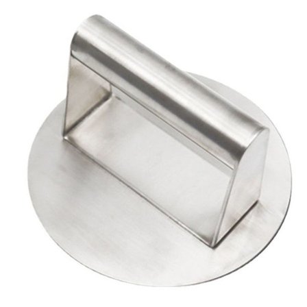 Rustfritt stål smash burger presse, profesjonell rustfritt stål