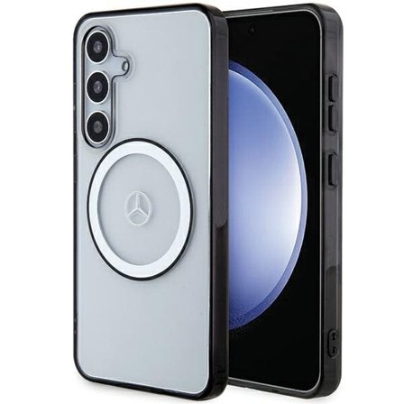 Mercedes Painettu logo MagSafe-kotelo Samsung Galaxy S24 - läpinäkyvä Mercedes Galaxy S24:lle