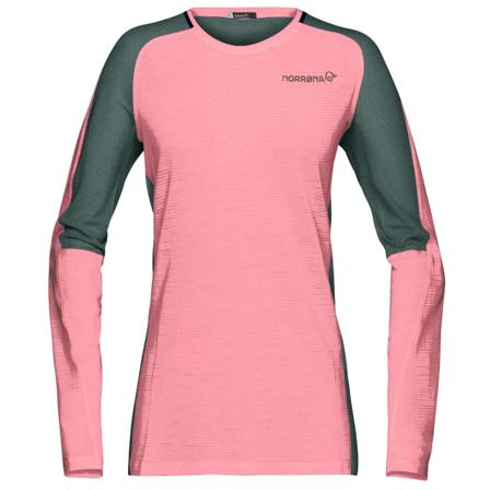 Norrøna Women's Bitihorn Wool Shirt Women base layer tops Pink S