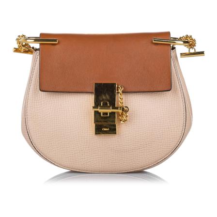 Chloé Pre-owned, Drew Leather Crossbody Bag Bruin, Dames, Maat:ONE Size