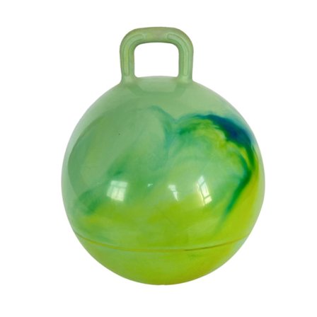 Hoppebold med håndtag Kompatibel med drenge piger Træningsbold Oppustelig hoppebold Blå Grøn 55cmx55cm