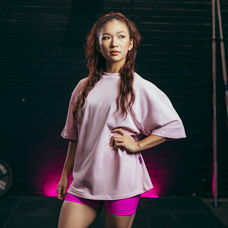 SBD Apparel Nova Oversized T‐shirt Unisex Ljusrosa