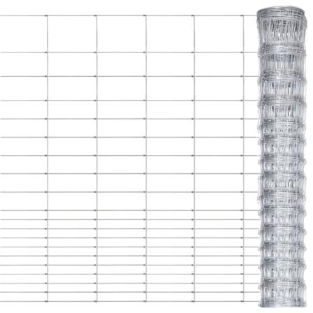 Vidaxl Fårstängsel Galvaniserat Stål 50x1,6 M Silver Silver