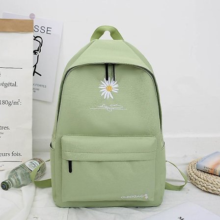 Liten Daisy Canvas Bag Ung Middle School Student Ryggsäck - spot sales