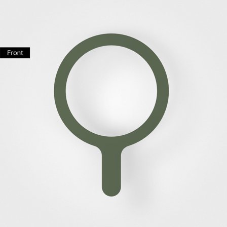 Moss Green MagSafe Ring â€“ Earthy Style for Clear iPhones