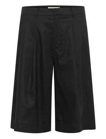 Gzizza Linen Mw Shorts Black Gestuz