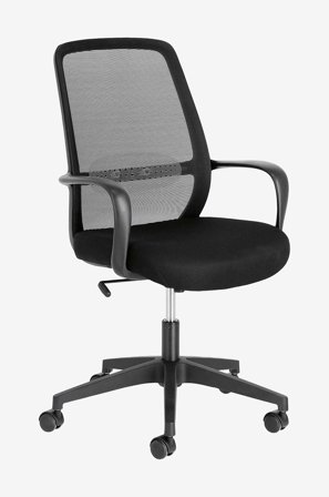 Kave Home - Kontorstol - melva - Svart - Kontorstoler - Fra Homeroom
