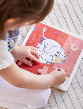 MUMIN Moomin - Wooden Square Puzzle - Caring - Multi/patterned - ONE SIZE