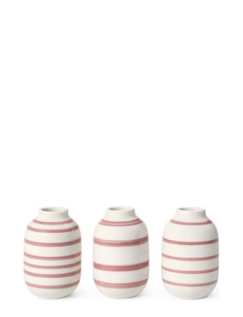 Kähler Omaggio Vase Miniature Rosa 3 Stk. - Pink - ONE SIZE