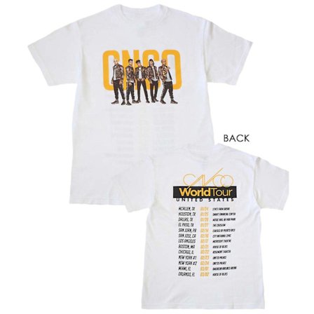 CNCO T-tröja Vit T-shirt för CNCO-bandfoto