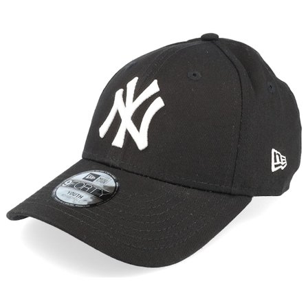 New Era - MLB Schwarz Adjustable Cap - Kids New York Yankees MLB League Basic Black Adjustable @ Hatstore