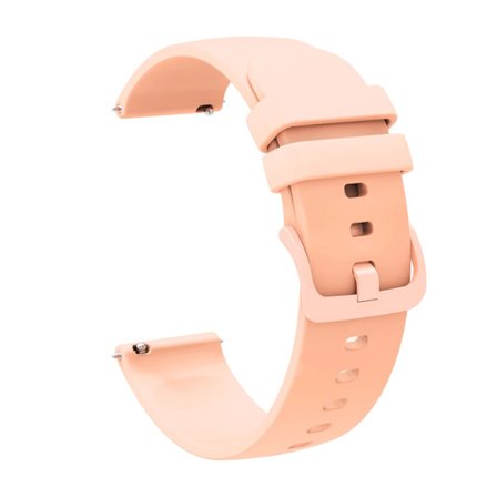 Nya 18 mm 20 mm 22 mm remmar för Garmin Venu 2S Armband Vivoactive 3 4S 4 Forerunner 245 645 Galaxy Watch 4 Classic 42 46 mm Silikon Flesh pink