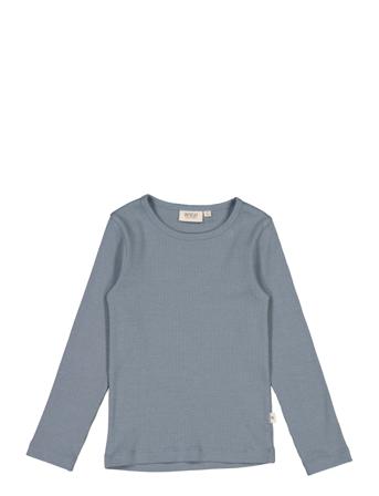 T-Shirt Nor Ls Langærmet T-shirt Blå Wheat