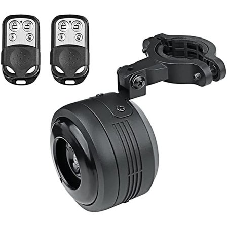 Elektrisk cykelklokke alarmhorn vandtæt med fjernbetjening