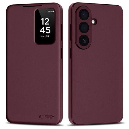 Tech-Protect Plånboksfodral För Galaxy S26 Smart - Mulberry