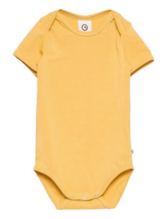 Cozy Me S/S Body Bodies Short-sleeved Gul Müsli By Green Cotton