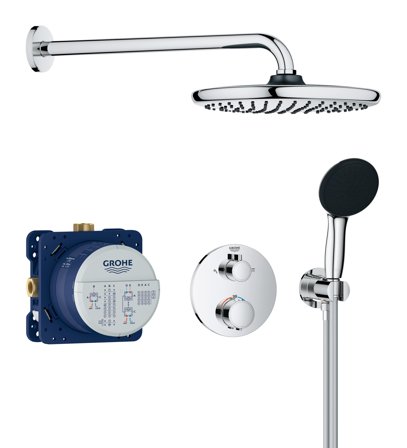 Grohe Precision Thermostat 34883000 Hodedusjsett krom, Baderom