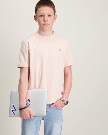 Les Deux Norregaard Contrast T-Shirt Roze T-shirts Jongens - Kids Brand Store