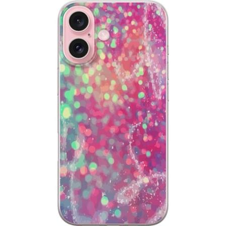 Apple iPhone 16 Läpinäkyvä kuori Kimalteleva