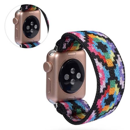 Apple Watch Series 5 / 4 40mm nylon watch band - Colorful Rhombus