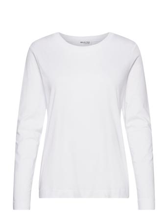 Slfstandard Ls Tee T-shirts & Tops Long-sleeved Valkoinen Selected Femme