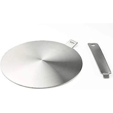 Induktionsadapter, konverteringsplatta för induktionshäll, värmespridare med avtagbart handtag och bas 20 cm