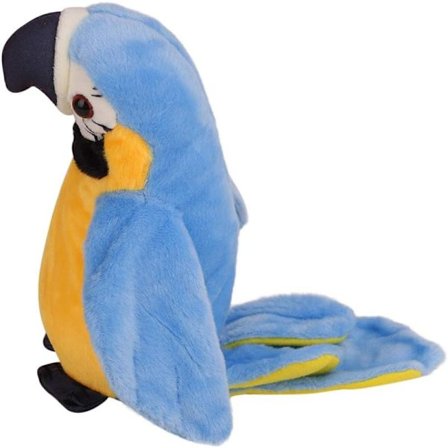 Elektronisk plyslegetøj, papegøje lærer at tale, papegøjelegetøj vinker W