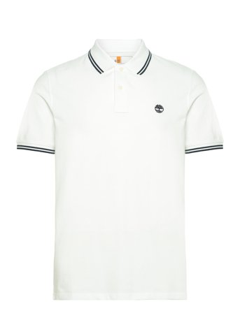 Tipped Pique Short Sleeve Polo White Timberland