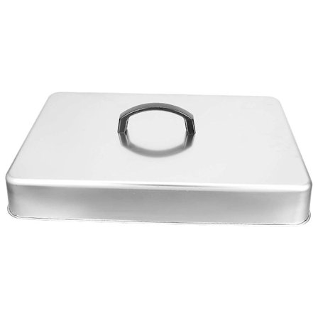 Grillilevy Kupol Suorakulmainen Ruostumattomasta Teräksestä Valmistettu Kansi Ulkogrillaamiseen, Kestävä Grillaustarvike 1 Setti