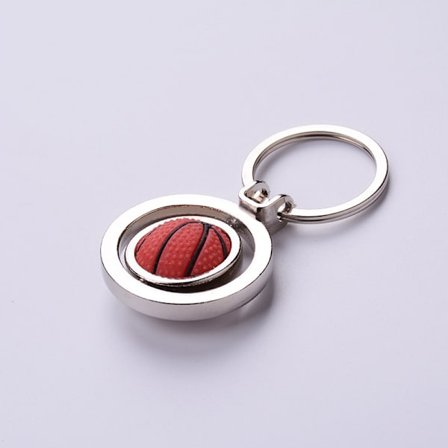 3D roterende basketball nøkkelring / basketballbane