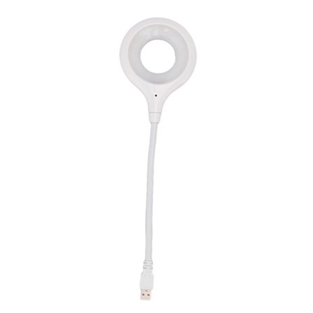 Intelligent Stemmestyring Mini USB Natlys LED Lampe til Kollegieværelse Sengelampe Hvid