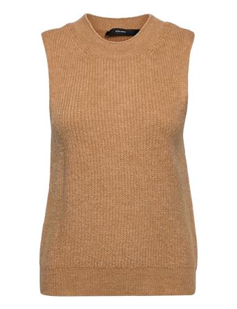 Vmolina Sl O-Neck Vest Beige Vero Moda