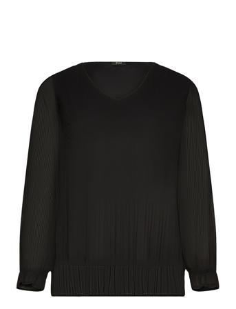Vgabby, L/S, V-Neck Blouse Zizzi Black