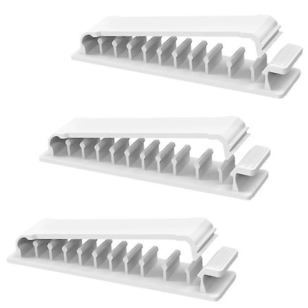 Kabelklips Holder Selvklæbende Skrivebordsledning Oprydningsorganisator Kabelledningstyring