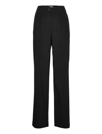 Ankermd Wide Pants Vide Bukser Svart Modström