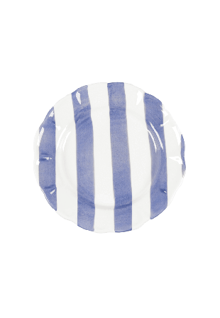 Pick A Poppy Stripe Tallrik - 28 Cm Glas & porslin