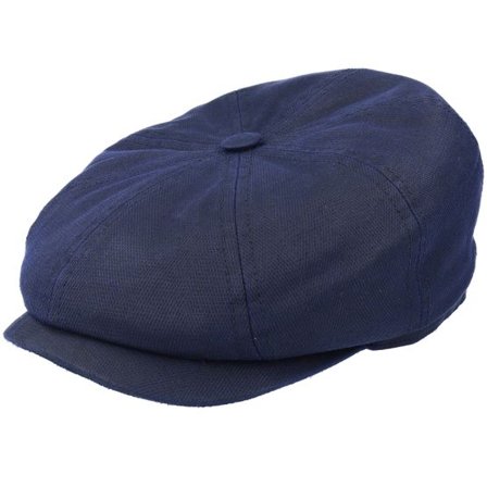 Stetson - Blå flatcap Keps - Hatteras Co/Pes Navy Flat Cap @ Hatstore
