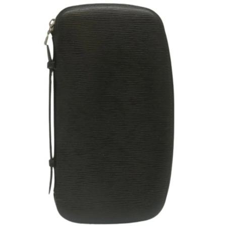 Louis Vuitton Vintage, Pre-owned Leather Wallet Zwart, Dames, Maat:ONE Size