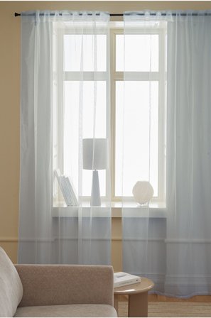 &Home - Monitoimiverho Delilah 2 kpl - Sininen - Poimutusnauhaverhot - 300 - - Homeroom