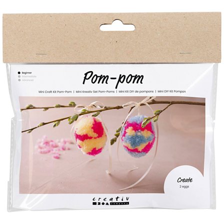 Creativ Company Mini DIY-kit Pompom-egg